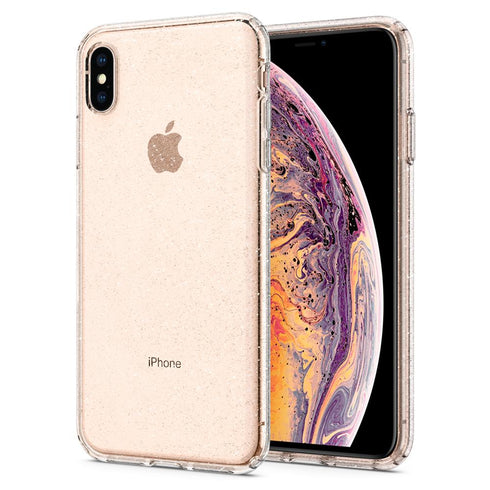 Spigen iPhone XS Max Case Liquid Crystal Glitter - Crystal Quartz